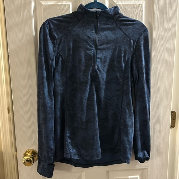 Long sleeve LOLE floral pattern half zip - Picture 1 of 4